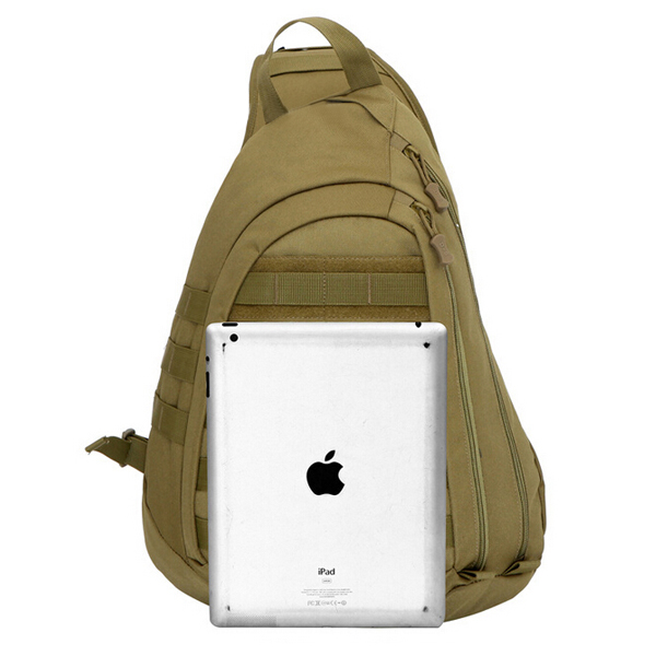 Men's Outdoor Camouflage Bag Large Capacity Chest Bag Messenger—3